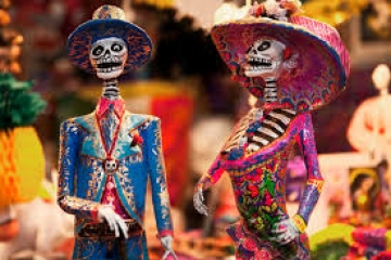 “Dia de los Muertos” um desfile na cidade do México que lembra uma cena de &quot;007 Spectre&quot;